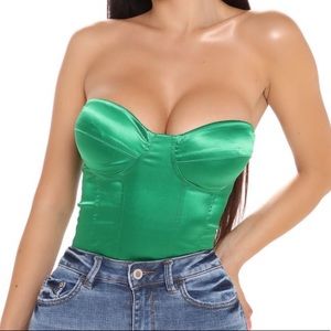 Satin Corset Top NWT from Fashion Nova